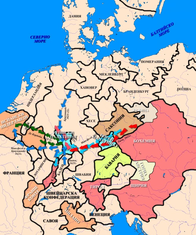 Военните действия 1621-23г.