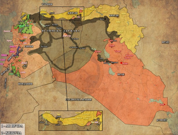 Сирия, Ирак и Ливан, 15,06,2015г.